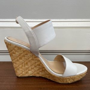 Jessica Simpson White Wedges, Size 8- Never Worn